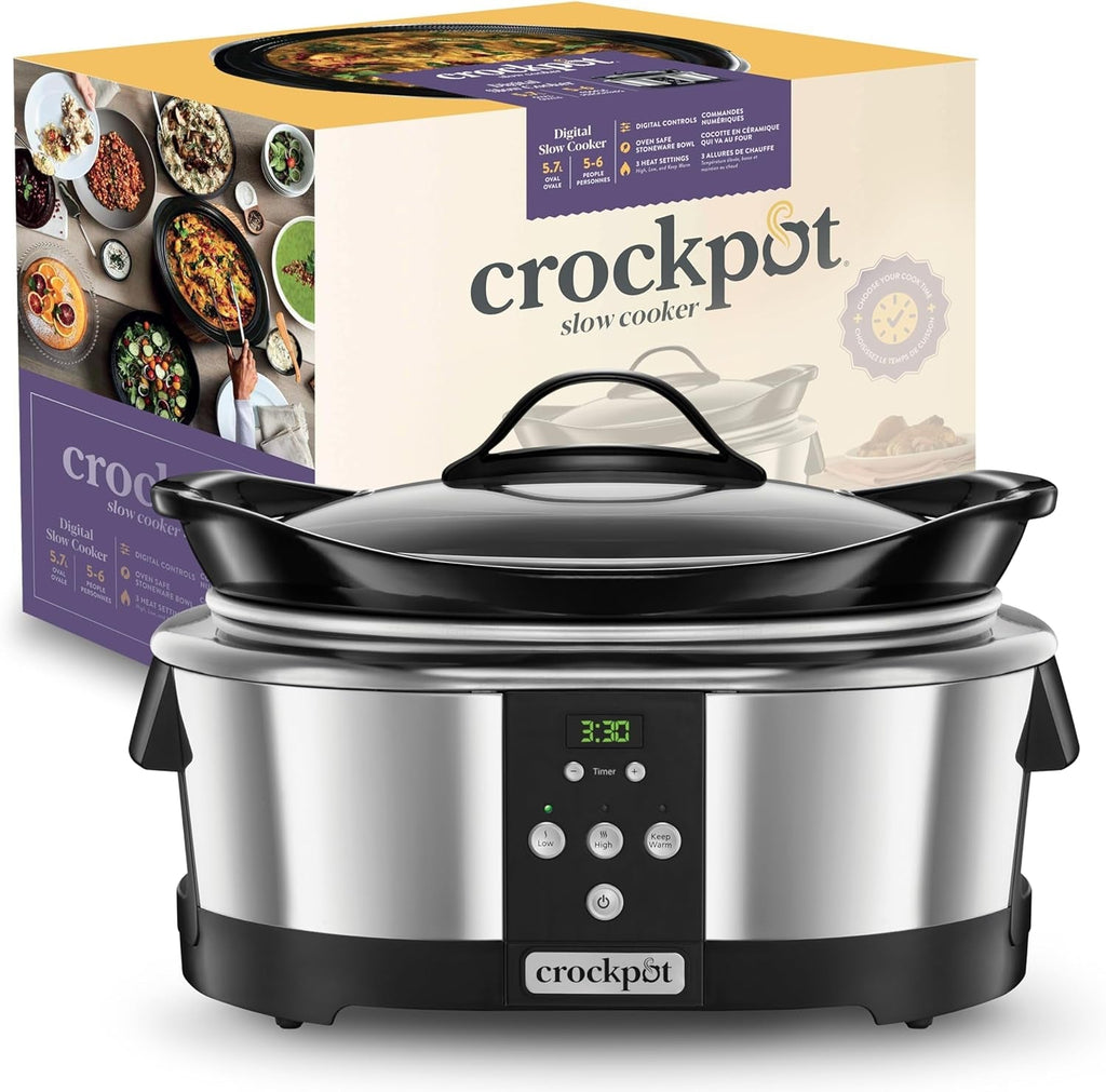 Crockpot, Slow cooker electronic, 5.7 L (5-6 persoane) Slow Cooker Naty Shop Default Title