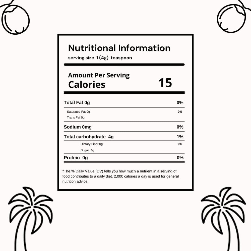 SVATV Brown palm sugar powder, 227 grams Sweeteners Naty Shop