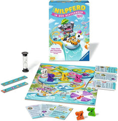 Ravensburger 22361 - The Hippo from Roller Coaster Kids - Board Game for Kids and Families Ages 7+ for 3-6 Players - Party Game, New Year's Eve Game, Kids Game