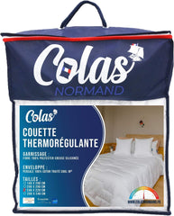 Thermoregulating quilt, Temperate, 240 X 220 Cm, Perspiration, Optimal ventilation, 100% cotton, Percale, Fresh Feel, French Quilts and quilts Naty Shop 220X240 Cm Temperate