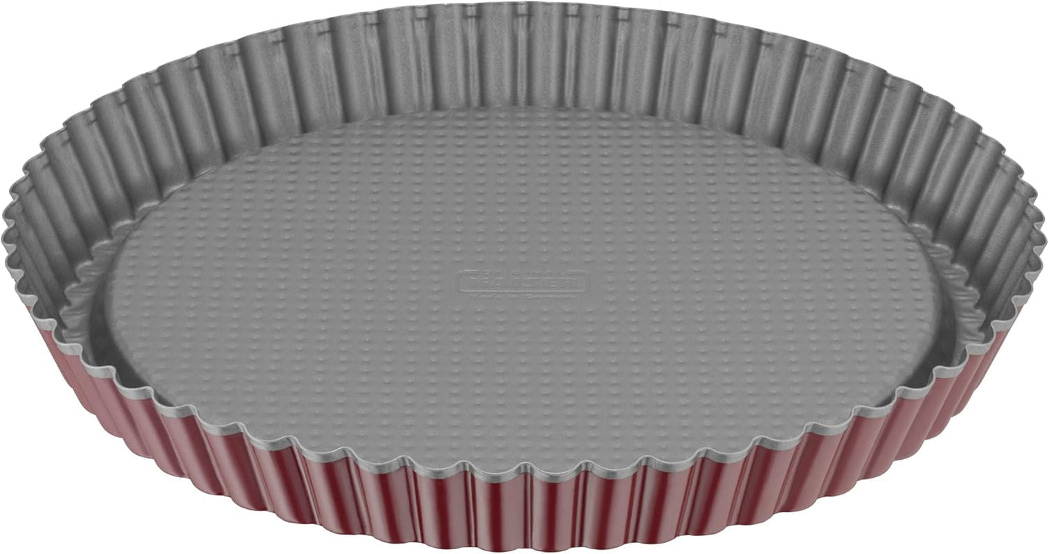 ORIGINAL KAISER Classic plus Obstbodenform 28 Cm, 28.4 X 28.4 X 3.5 Cm & Classic Mini Torteletts 6 Stück, Tartelette Förmchen 10 Cm, Tarteform Klein, Tortelettförmchen Antihaftbeschichte Baking molds and trays Naty Shop