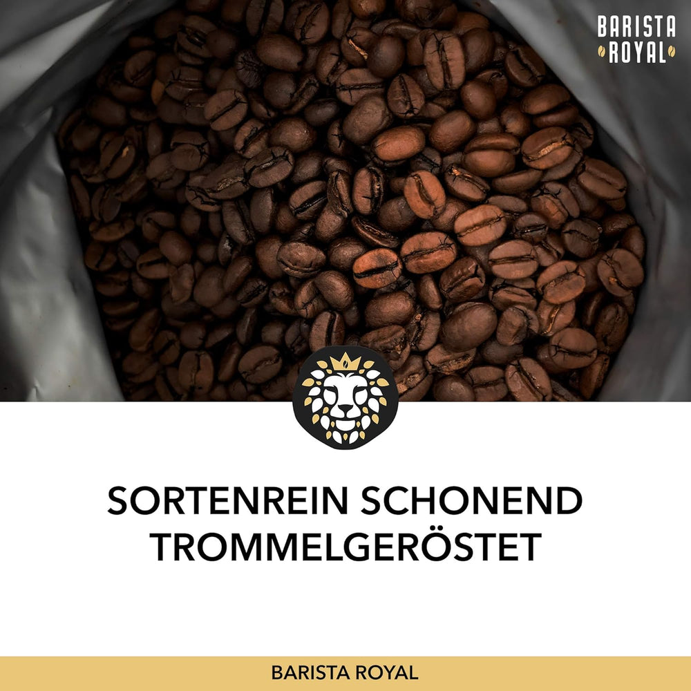 BARISTA ROYAL Bio Espressobohnen 1kg "Gran Señor" | Frische Kaffeebohnen direkt aus Honduras | 100% Arabica Espresso ganze Bohnen | Ideal für Vollautomat und Siebträger