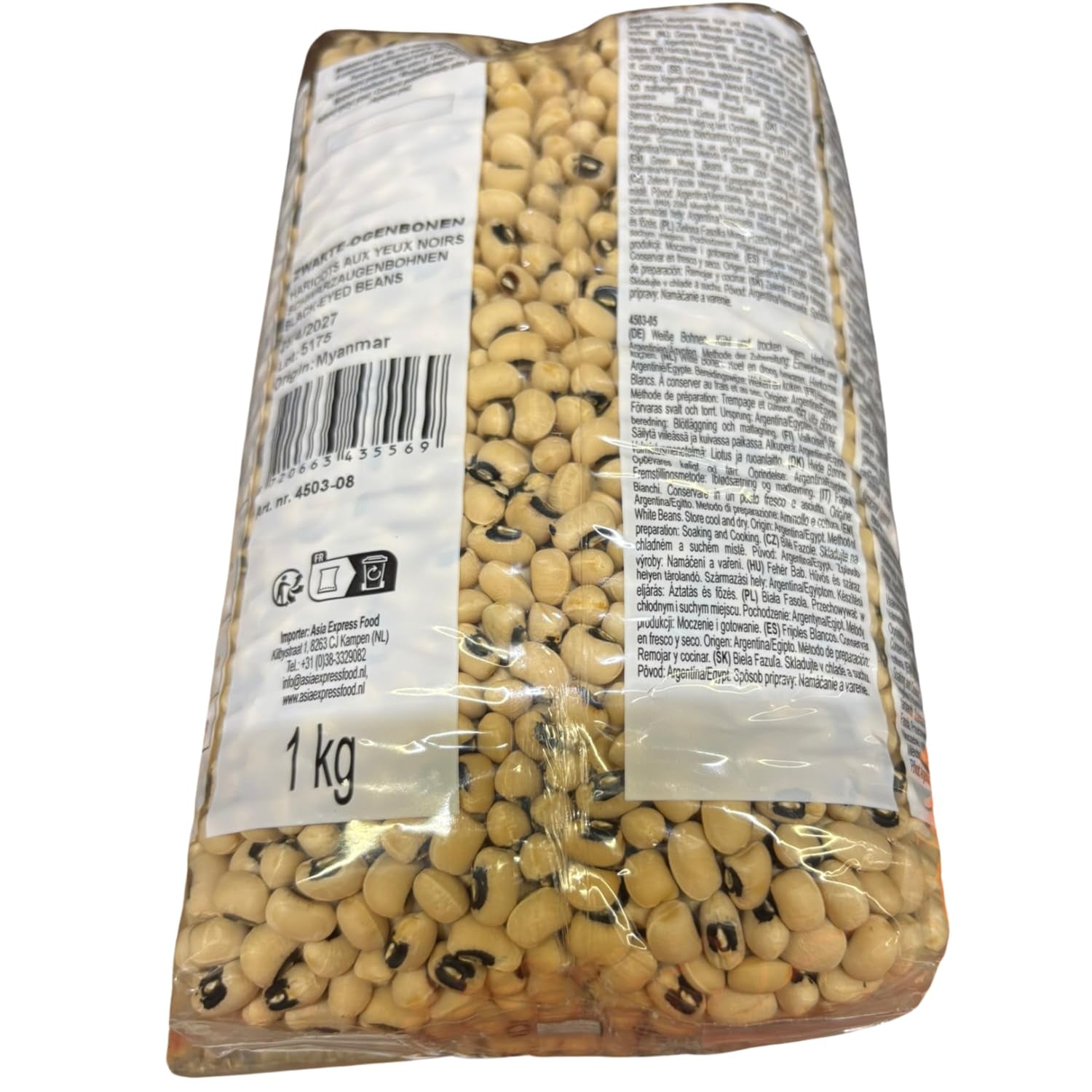 AFROASE - Black-eyed peas - 1 x 1 kg