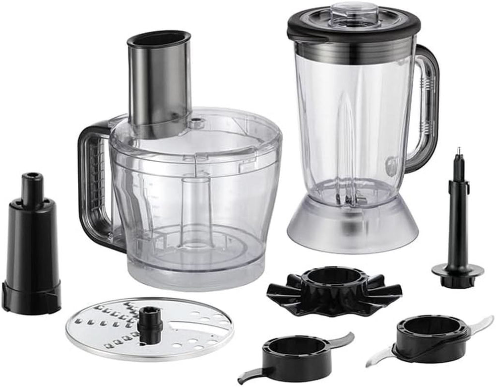 Russell Hobbs Food Processor [Blender/Vegetable Chopper/Table Blender/Chopper/Blender] Food Processor (Kneading, Mixing and Slicing), Matte Charcoal Kitchen Naty Shop