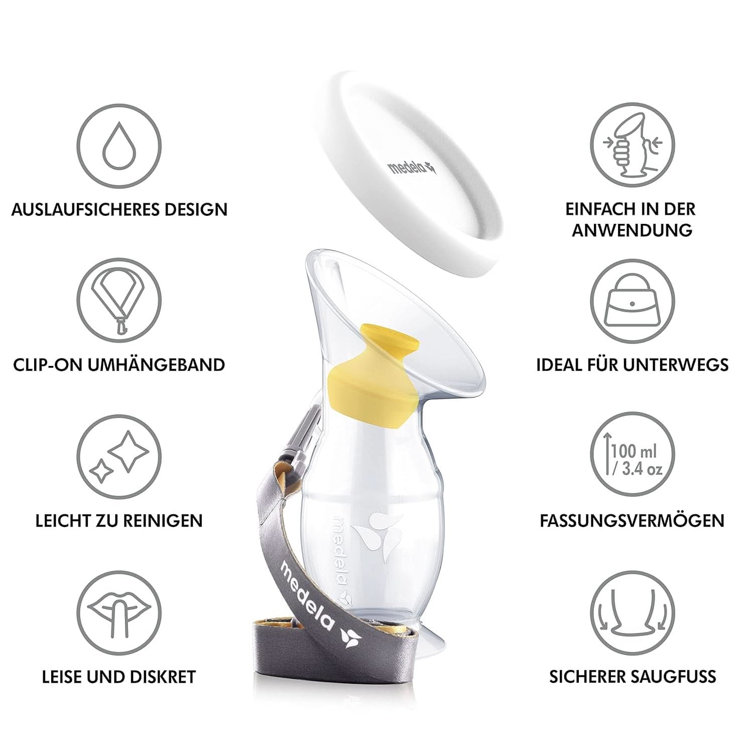 Medela Breast milk collector made of silicone Food and Breastfeeding Accessories Bebe Naty Shop