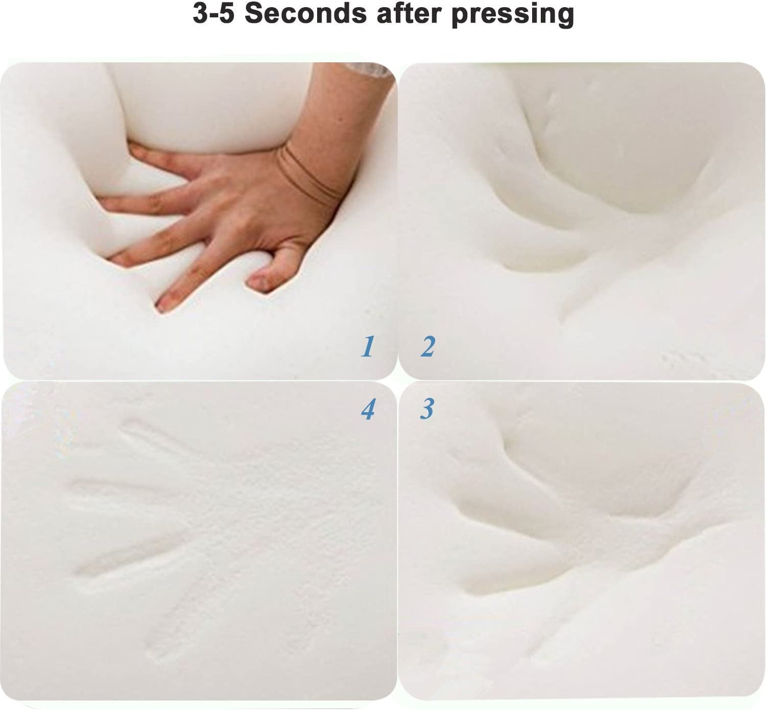 Pernă din spumă de memorie Pernă, pernă de sprijin pentru gât, pernă ergonomică pentru gât Pentru diferite poziții de dormit Cu capac detașabil Perne ortopedice cervicale Naty Shop