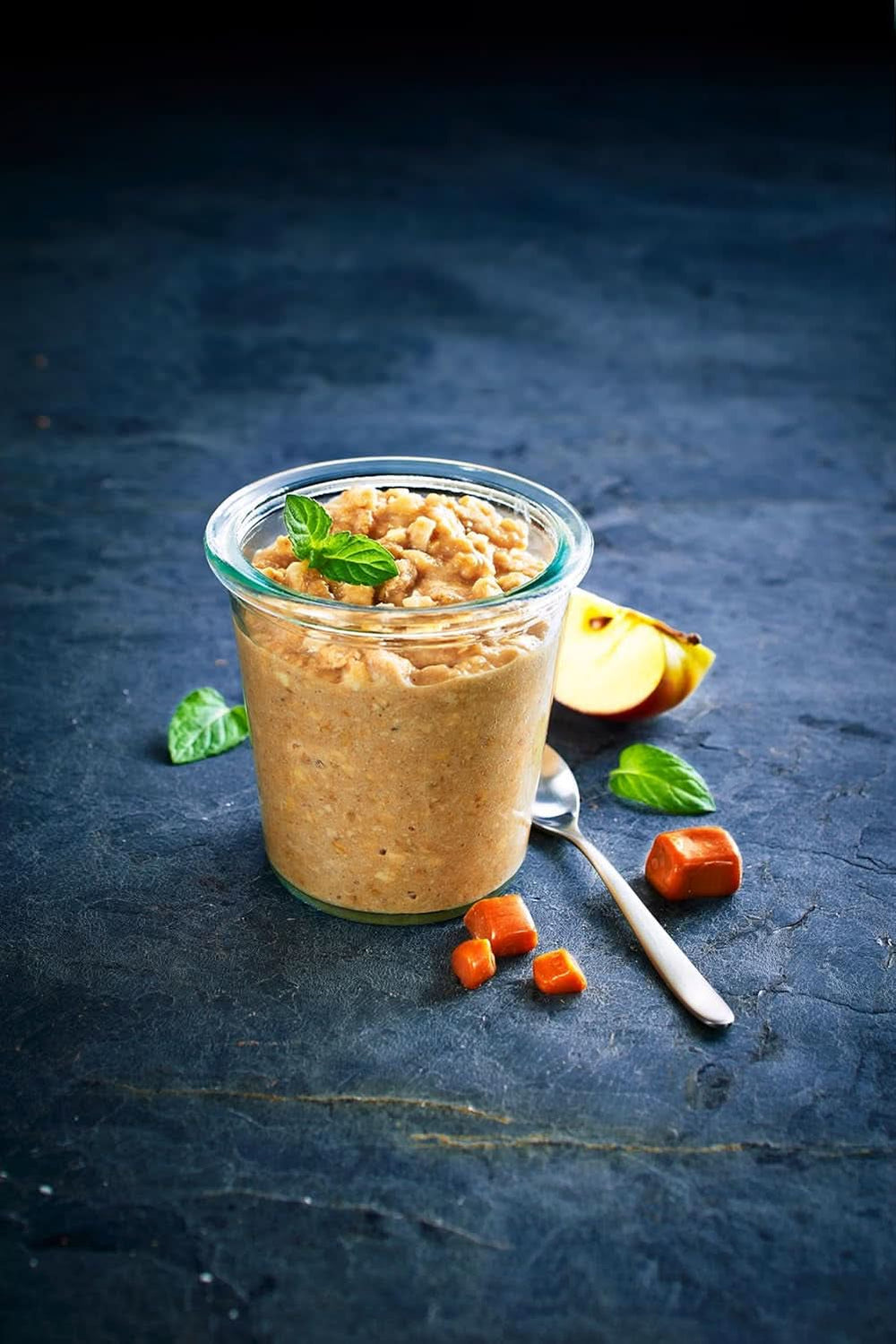 RUF Pudding Oats Caramel, caramel pudding and whole oats, sugar-free, sweetened with agave syrup, 64 grams Cereale Naty Shop