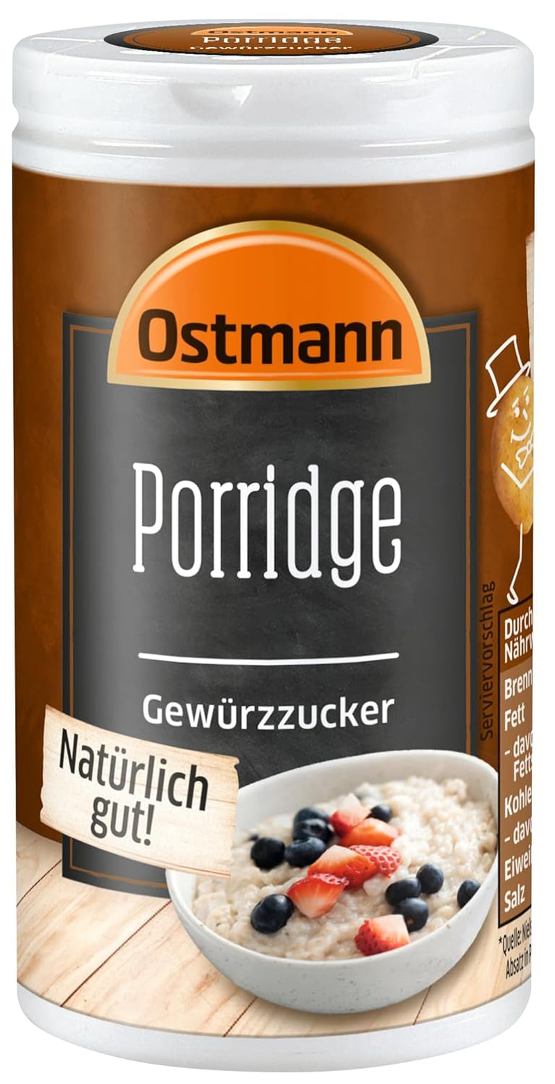 Ostmann Spices - Spiced Porridge Sugar, Cinnamon and Cocoa Aroma Blend, for Seasoning Oatmeal, Rice Pudding and Other Sweet Specialties, Vegan, 60g (Package Design May Vary)
