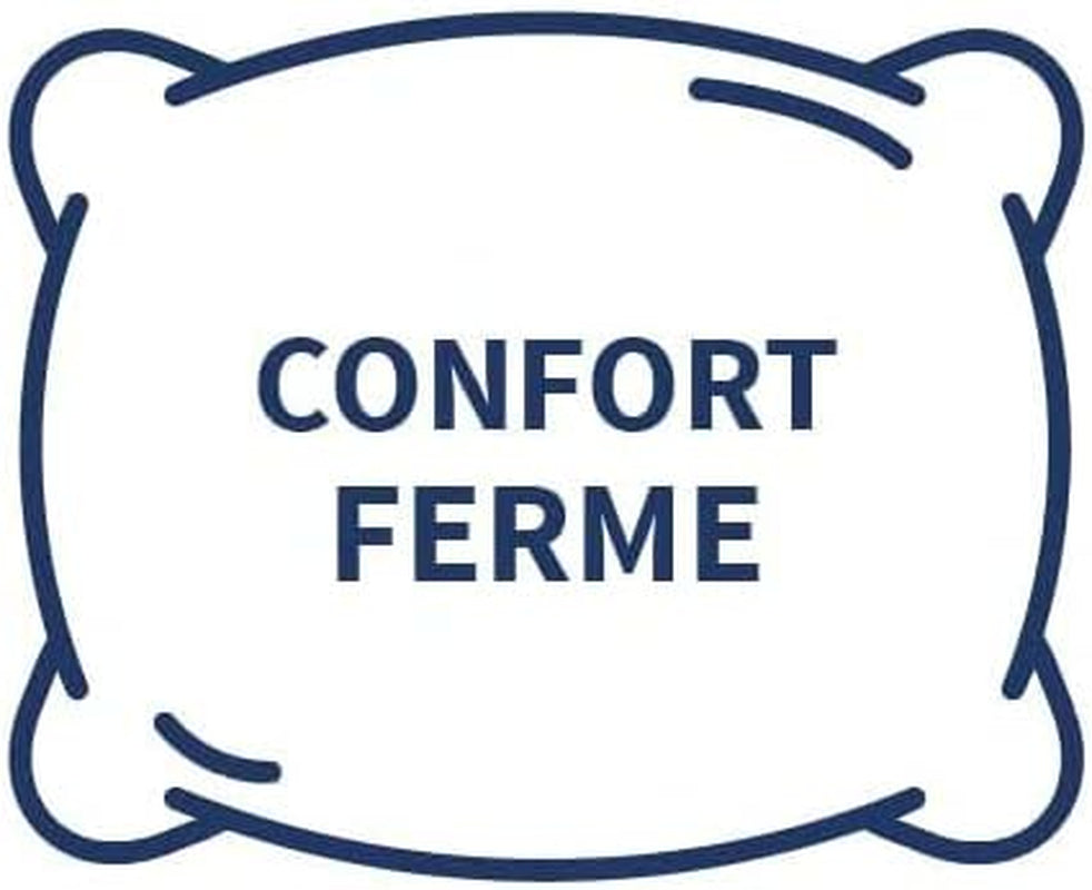 Blue Câlin Set de 2 perne cu confort ferm "Alaska", super umplutură, 100% bumbac Percale Envelope, alb, 65 X 65 cm formă pătrată Perne standard Naty Shop