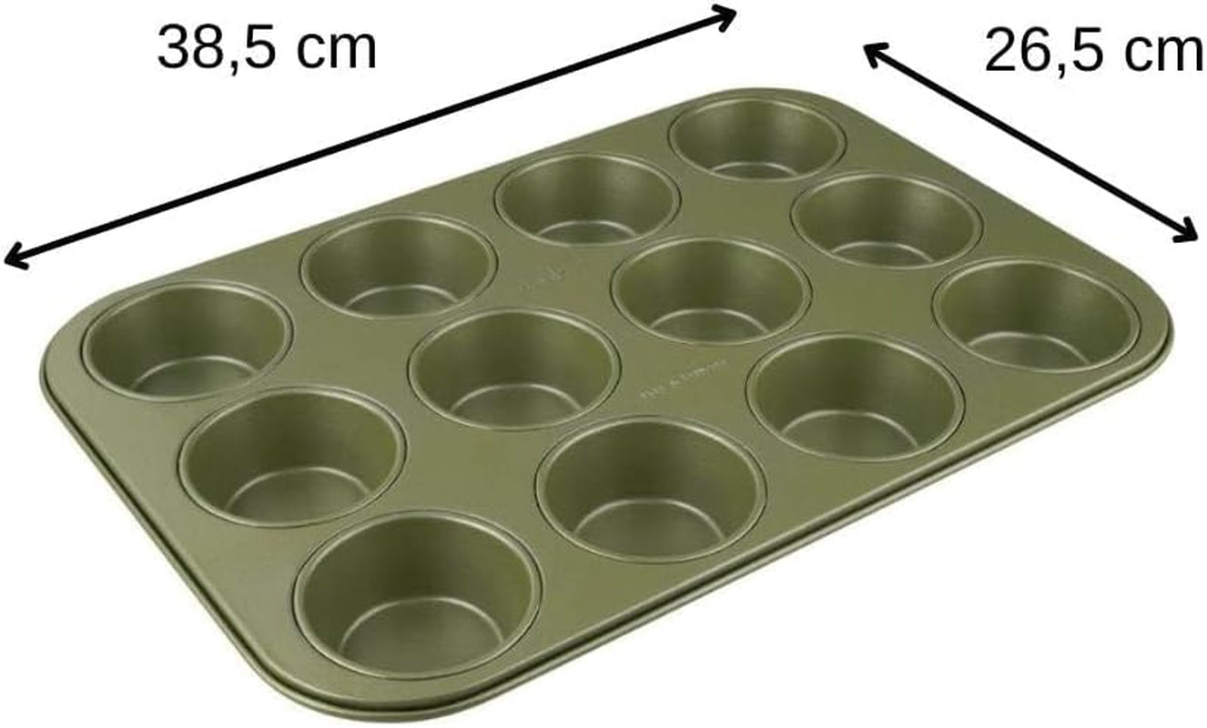 Zenker Muffinform Für 12 Stück – Ressourcenschonende Und Klimaneutrale Backform Für Muffins Und Cupcakes – 12Er Muffinblech Mit Veganer Antihaftbeschichtung Molds and trays for baking Naty Shop