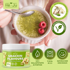 He-Ju, Powder with white chocolate and pistachio flavor, 250 grams Naty Shop Flavors