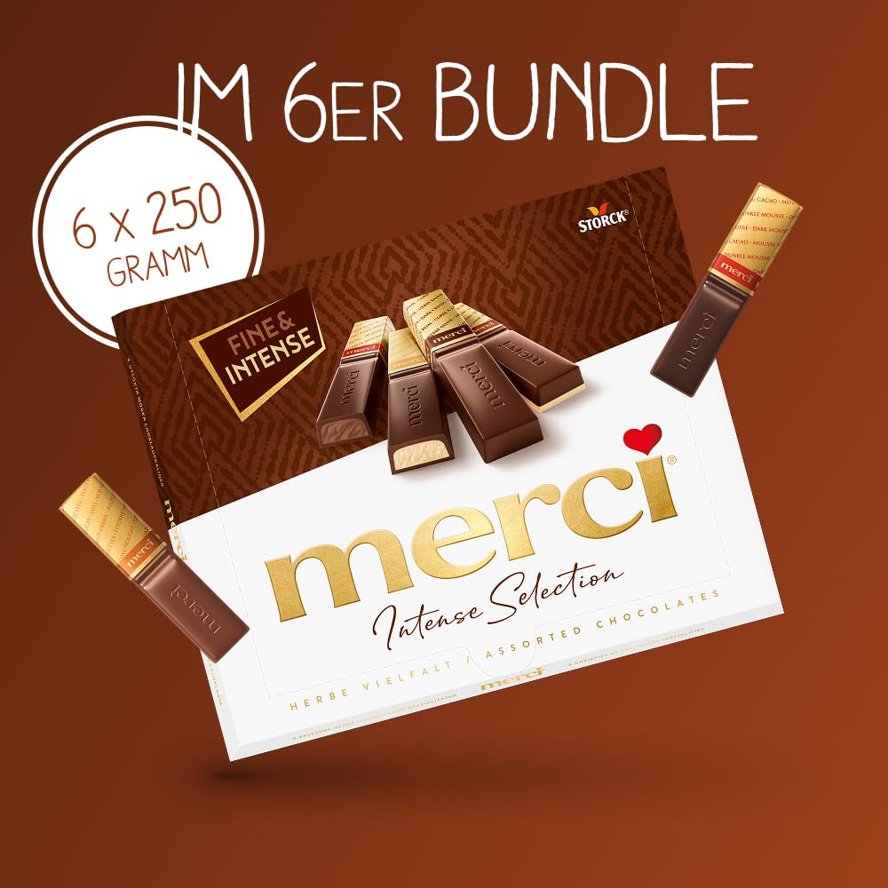 Finest Selection dark chocolate variety – 6 x 250g – Refined dark chocolate specialties – Filled and unfilled pralines