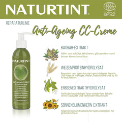 Natural Tint CC Cream. Mască de păr No Rinse. Pentru păr uscat și deteriorat. Repară și hidratează. 96% ingrediente naturale. 200ml Masca de par Naty Shop