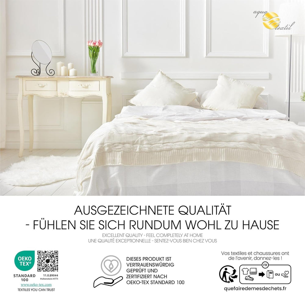 Aqua-Textil Soft Touch Set for children Duvet 100 X 135 Cm 250G and 350G with pillow 40 X 60 Cm 150G Duvet 4 seasons Climate control Oeko-Tex Duvets and quilts Naty Shop