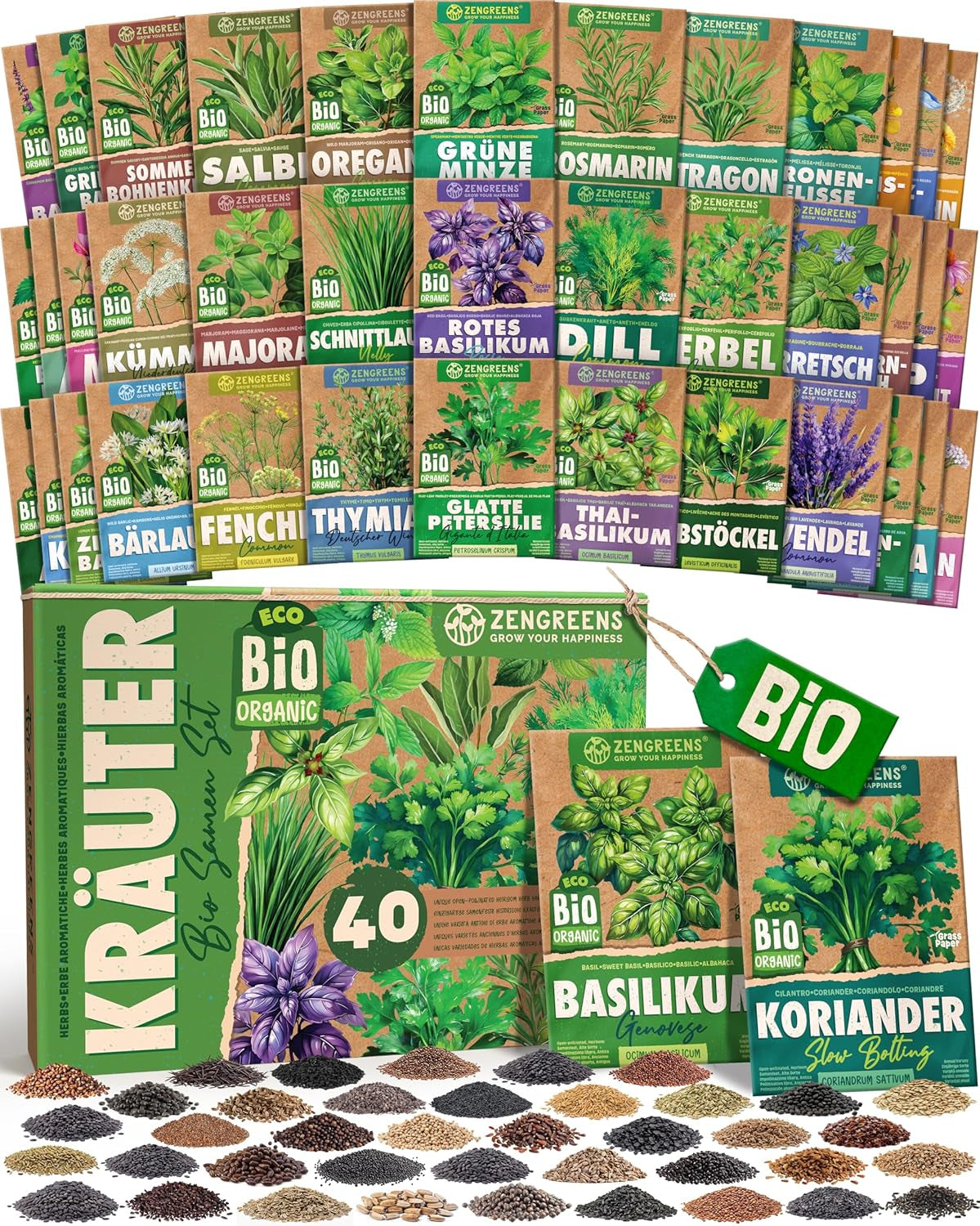 Bio Wintergemüsesamen Im 20Er Set - 20 Winter Gemüse Samen Für Den Einfachen Anbau Im Garten, Balkon Oder Hochbeet - Pflanzensamen - Saatgut