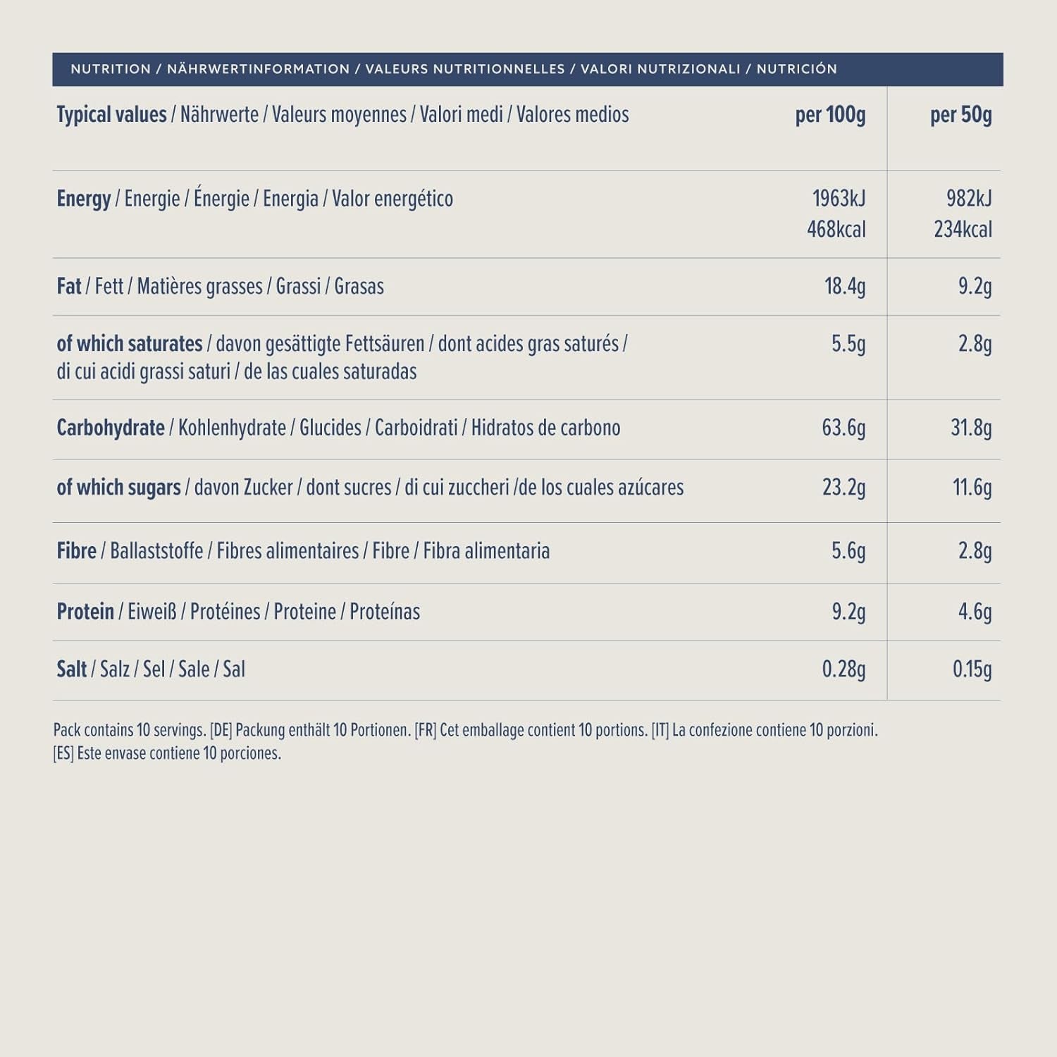 Crispy muesli with chocolate from Amazon, 500g