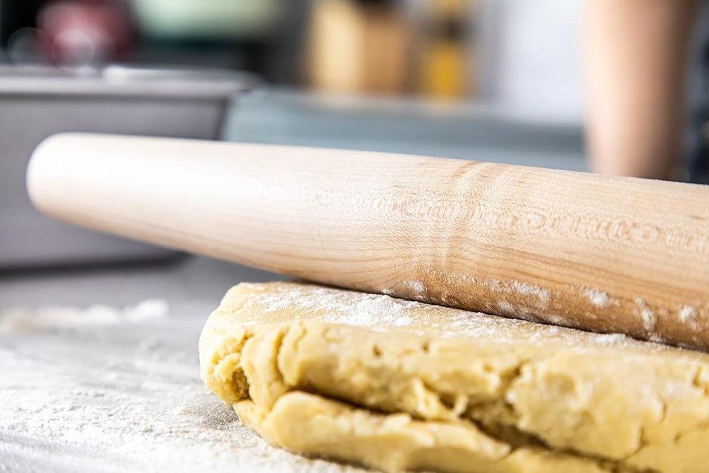 Maple Wood Tapered Rolling Pin, 51 cm, Sleeved