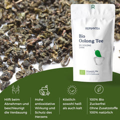 Ceai Oolong Bio 100 G (50 de cești) | Ceai Tie Guan Yin Oolong REPLANTEA