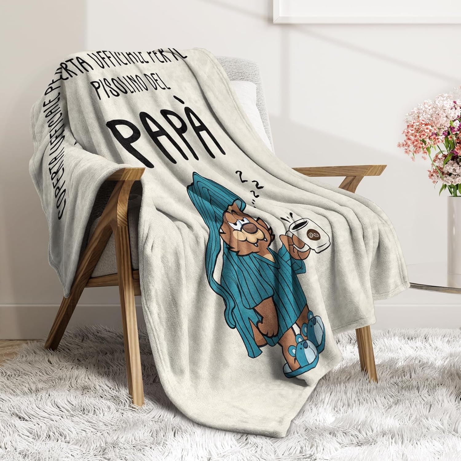 Musaecoin dad gift, dad birthday gift, gift ideas for dad, gifts for dad, 50-60 inch flannel blanket, christmas gift for dad, father's day gift Beds and Blankets musaecoin