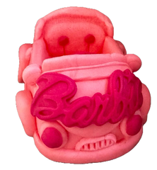 Decoratiune comestibila din zahar, Masina Barbie Decoratiuni din Pasta de Zahar Naty Shop
