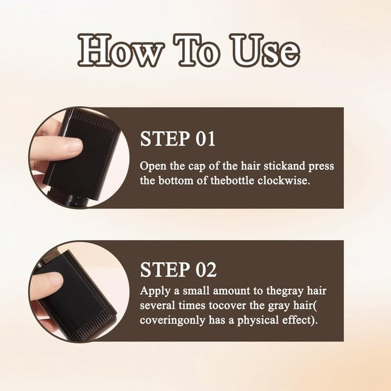 2 bucăți de pudră pentru linia părului maro închis, pudră pentru linia părului, concealer pentru linia părului, creioane pentru culoarea părului cu pieptene, instrument pentru acoperirea părului gri pentru femei și bărbați (40g, maro închis) Vopsea pentru par Naty Shop