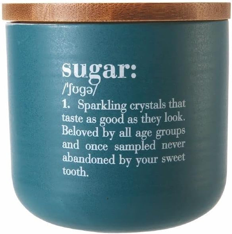 Zahărniță Victory Shades 500 ml din porțelan New Bone cu capac din bambus