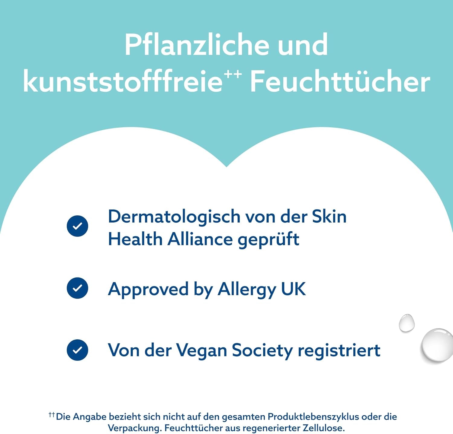 WaterWipes Sensitive+ On The Go Wet Wipes, 100 Wipes (10 Pack), 3 in 1 Cleans, Cares, Protects, 99.9% Water, Fragrance Free Wipes