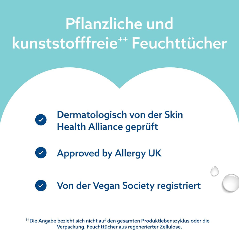 WaterWipes Sensitive+ On The Go Wet Wipes, 100 Wipes (10 Pack), 3 in 1 Cleans, Cares, Protects, 99.9% Water, Fragrance Free Wipes