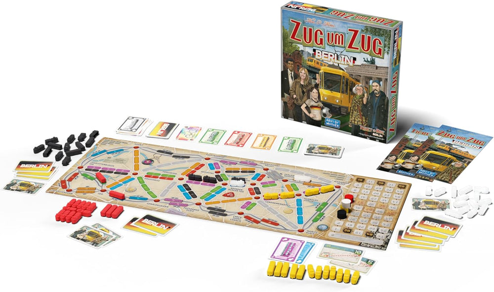 Days of Wonder, Ticket to Ride: Berlin, family game, board game, 2-4 players, ages 8+, 10-15 minutes, German