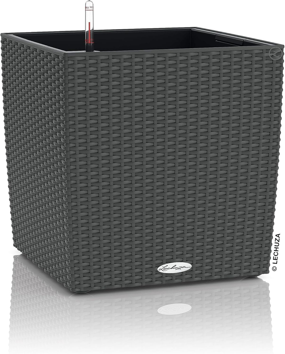 LECHUZA CUBE Cottage 30 granit 15372