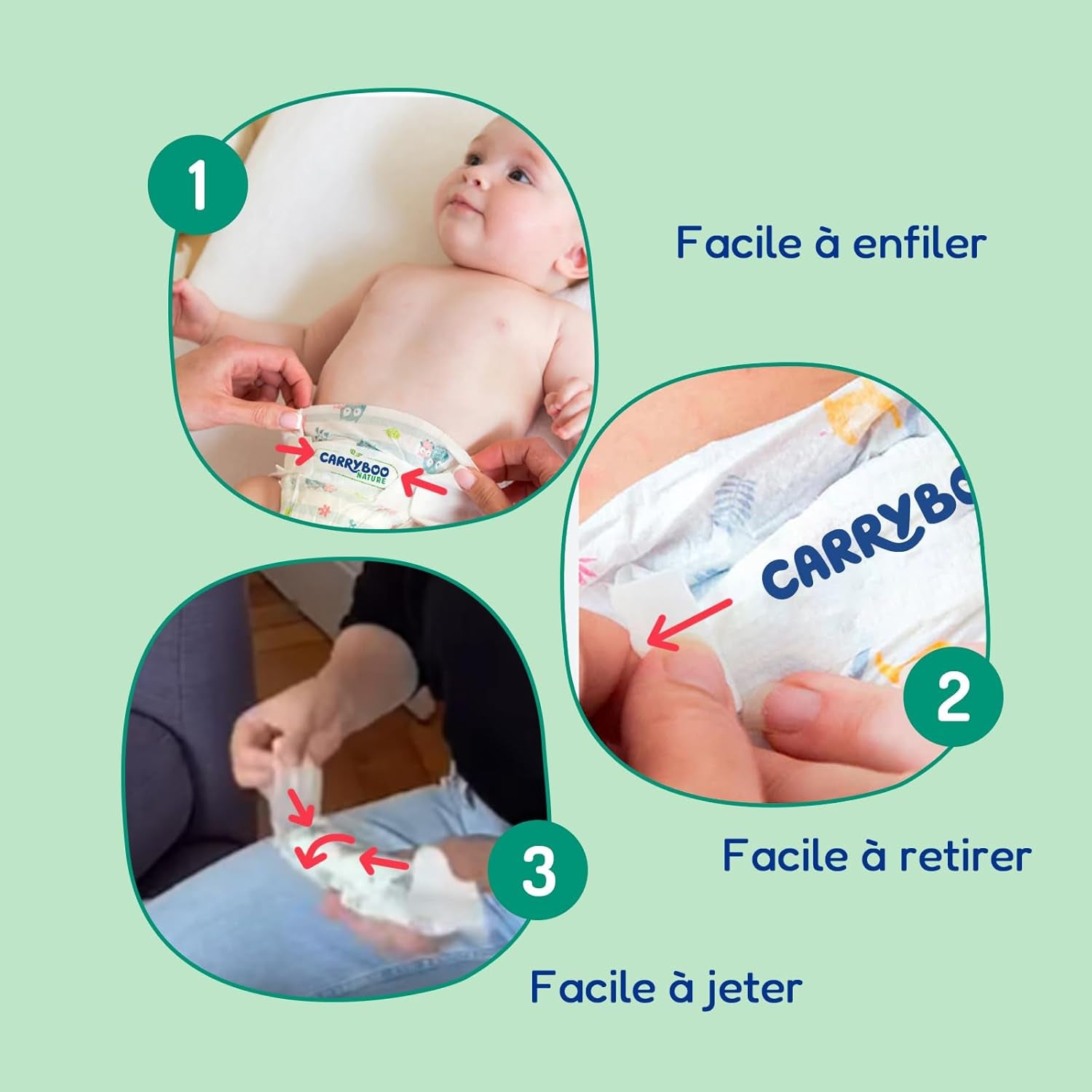 - Diaper size 4 (7 – 18 kg) – for sensitive skin – natural and very absorbent – ​​12 hour leak-proof – ohne unerwünschte Inhaltsstoffe – made in France – 132 diapers