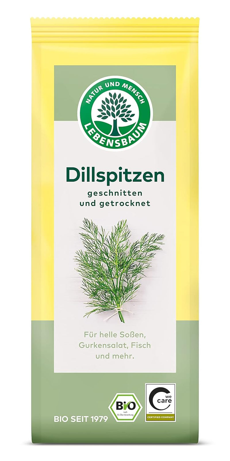 Lebensbaum Liebstöckel geschnitten, Bio-Gewürz mit würzigem Geschmack, Maggi-Kraut für Suppen, Marinaden, Fleisch- und Fisch-Gerichte, vegan, 15g