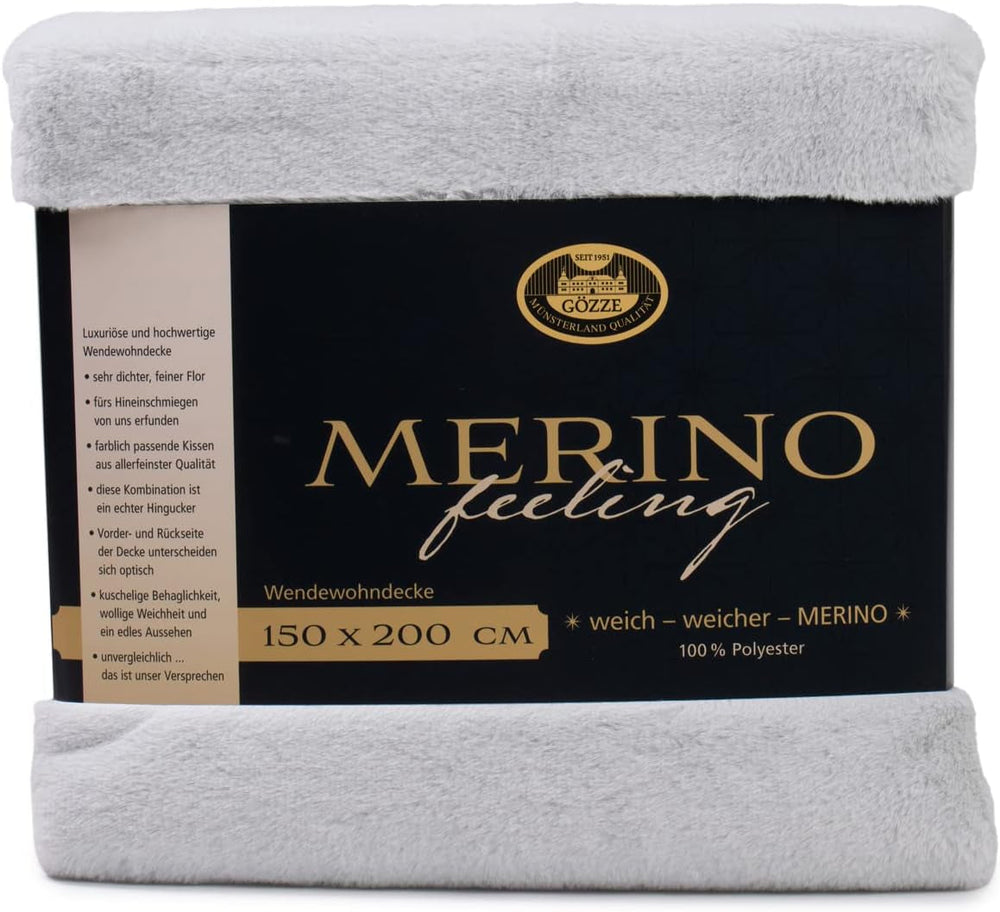 Gözze - Comfortable Blanket, Reversible, High Density 600 G/M², 150 X 200 Cm - Dark Green Beds and Blankets Besuche den GÃ¶zze-Store Silver 150 X 200 Cm