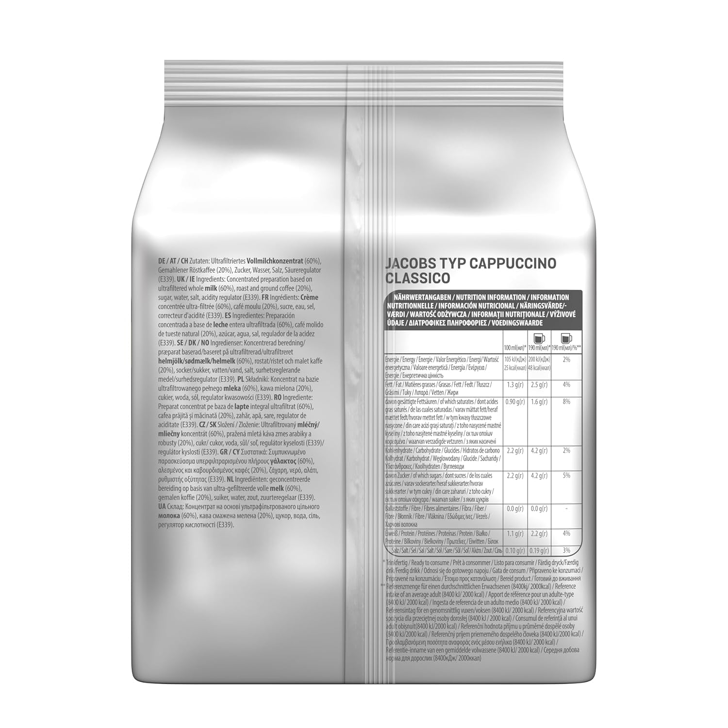 Tassimo Kapseln Jacobs Cappuccino Classico, 5 x 8 Pads, 40 Kaffeekapseln