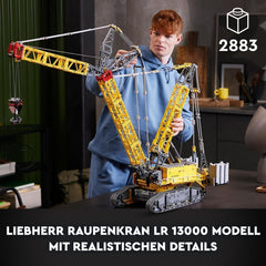 LEGO Technic Liebherr LR 13000 Crawler Crane Set, Build the Best Remote Controlled Construction Vehicle Model with Control+ App, Crane with Winch System and Lifting Arm, Large Model Kit for Adults 42146 Besuche Den LEGO-Store Building Sets