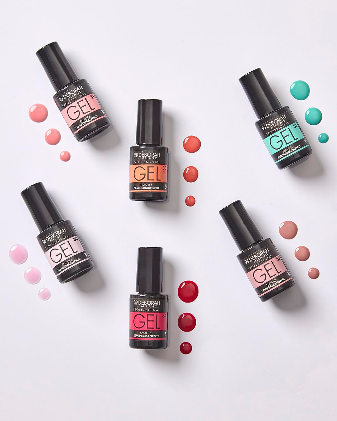 Milano Professional semi-permanent nail polish, no. 30 Babydoll Pink Volumizing Effect Long Lasting 100% Made in Italy Provides Intense and Shiny Nails 4.5ml