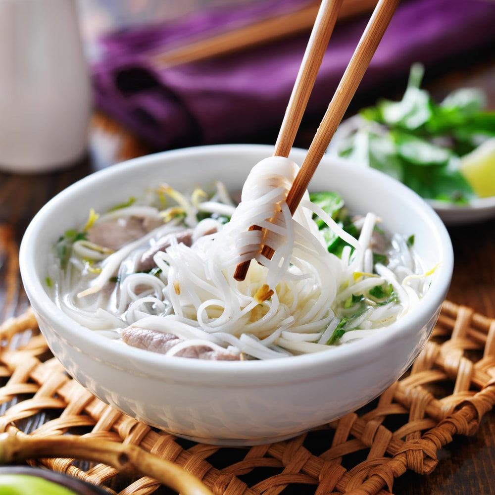 BIOASIA Organic Rice Noodles, 100% Organic Rice Flour Asian Noodles, Gluten Free & Vegan, 1 x 200g