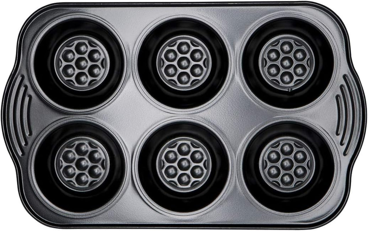 Prestige 48227 Aerolift Muffin Zinn, Carbon Steel, Schwarz Molds and baking trays Naty Shop 6 Er Muffinblech