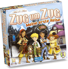 Days of Wonder, Ticket to Travel - My First Trip, Kids Game, Board Game, 2-4 Players, Ages 6+, 20+ minutes, German