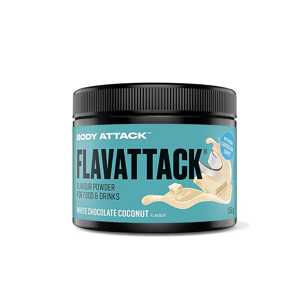 Body Attack Flavattack®, Double Choc Brownie, 250G / 83 porții Arome Naty Shop 250 grame Ciocolata alba si Cocos