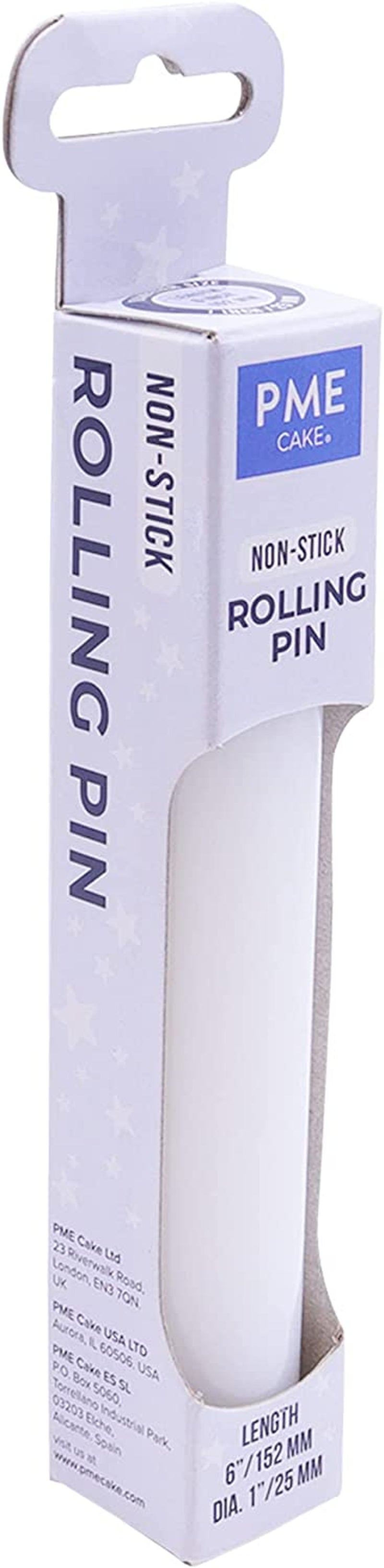 PP85 Antihaftbeschichteter Polyethylene-Ausrollstab 15 cm, Kunststoff, White, cm, 21.08 x 6.06 x 2.08 cm, 1 Einheiten