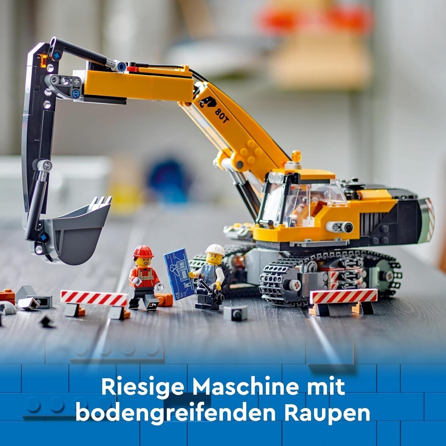 LEGO City Crawler Excavator, toy excavator for children from 8 years old, construction toy with excavator model, buildable truck with accessories and 3 minifigures 60420 Construction sets Besuche den LEGO-Store