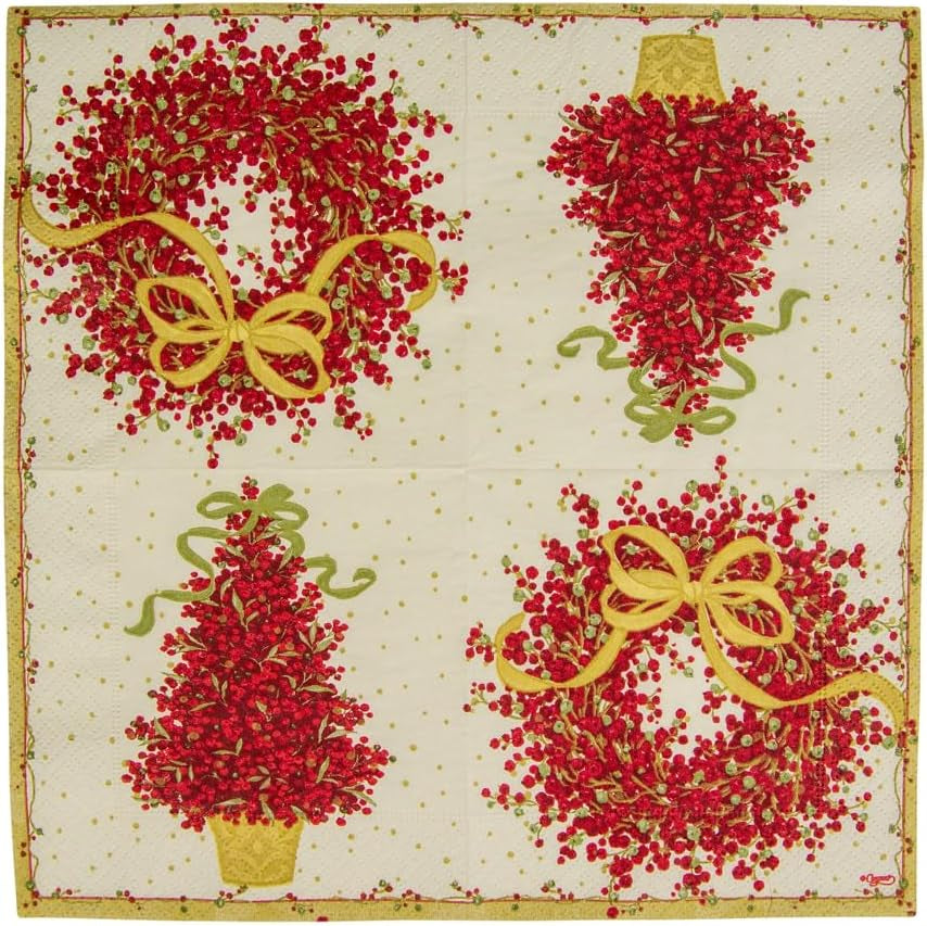 8070C Șervețele de hârtie cu trei straturi, 20 bucăți, 25 X 25 cm, Pepperberry