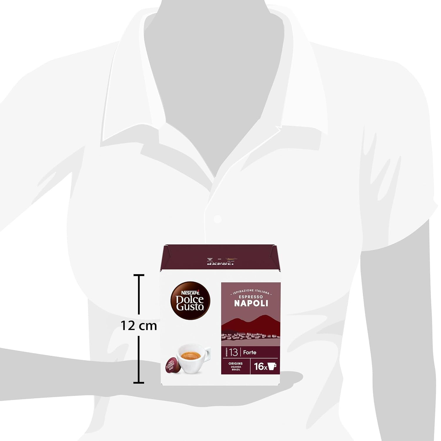 NESCAFÉ DOLCE GUSTO Inspirazione Italiana Espresso Napoli Kaffeekapseln 3er Pack (3 x 16 Kapseln)