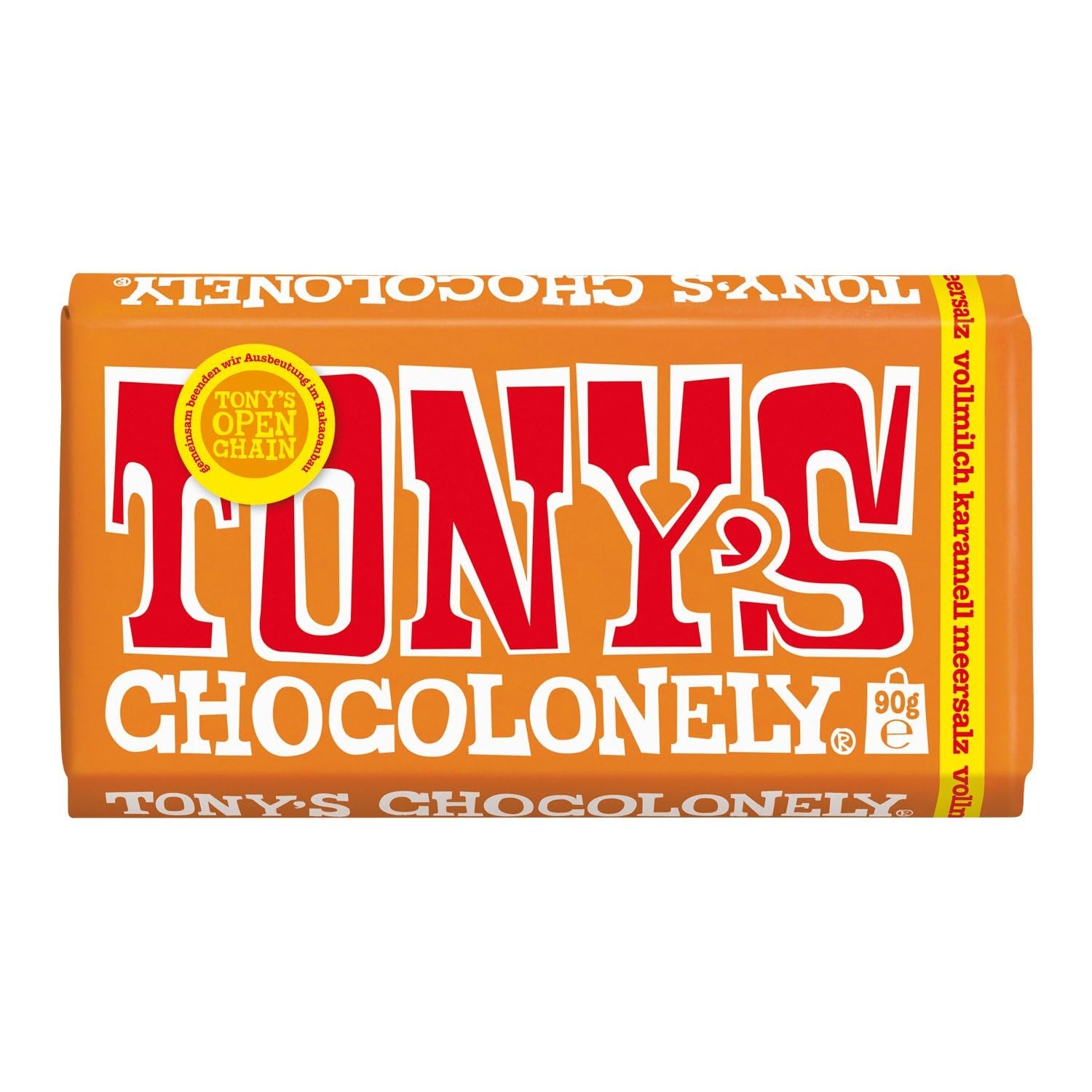 Tony's Chocolonely - Dark chocolate with almonds and sea salt 90g