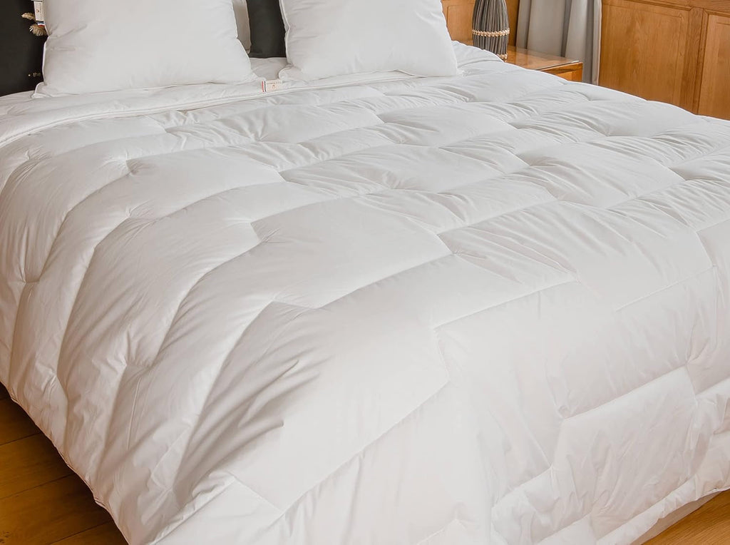 COLAS NORMAND Quilt, 200 X 200 Cm, bumbac organic și lână Merino, cald, lavabil la mașină la 30 °C Plapumi si pilote Naty Shop