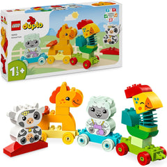 LEGO DUPLO Animal Train, Wheeled Train Toy, Creative Building and Rebuilding Animal Figures, Educational Toy for Toddlers, Birthday Gift for Animal Lovers Girls and Boys 1½ Years Old 10412 Building Sets Besuche den LEGO-Store Single