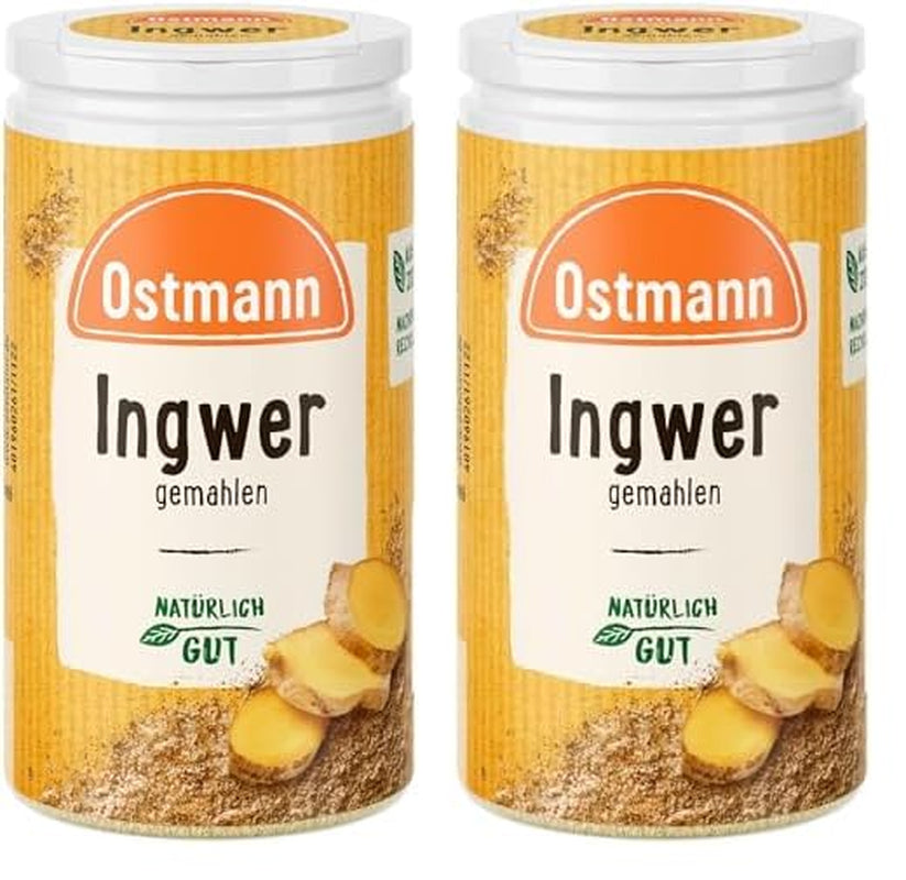 Ostmann Gewürze - Ingwer gemahlen | Nachfüllbare & recyclable Verpackung | 30 g in der Streudose