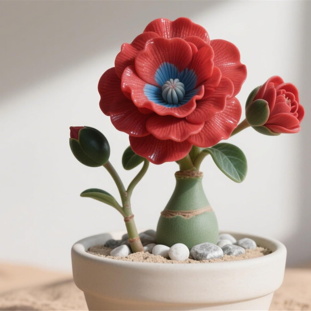 Winterhart pflanzen, Gift, Mysteriöse magische Glühbirne, Lebende Pflanzen, Mehrjährige Blumenzwiebel ist winterhart, Blumenzwiebel Mix-2Wüstenrose knollen-C