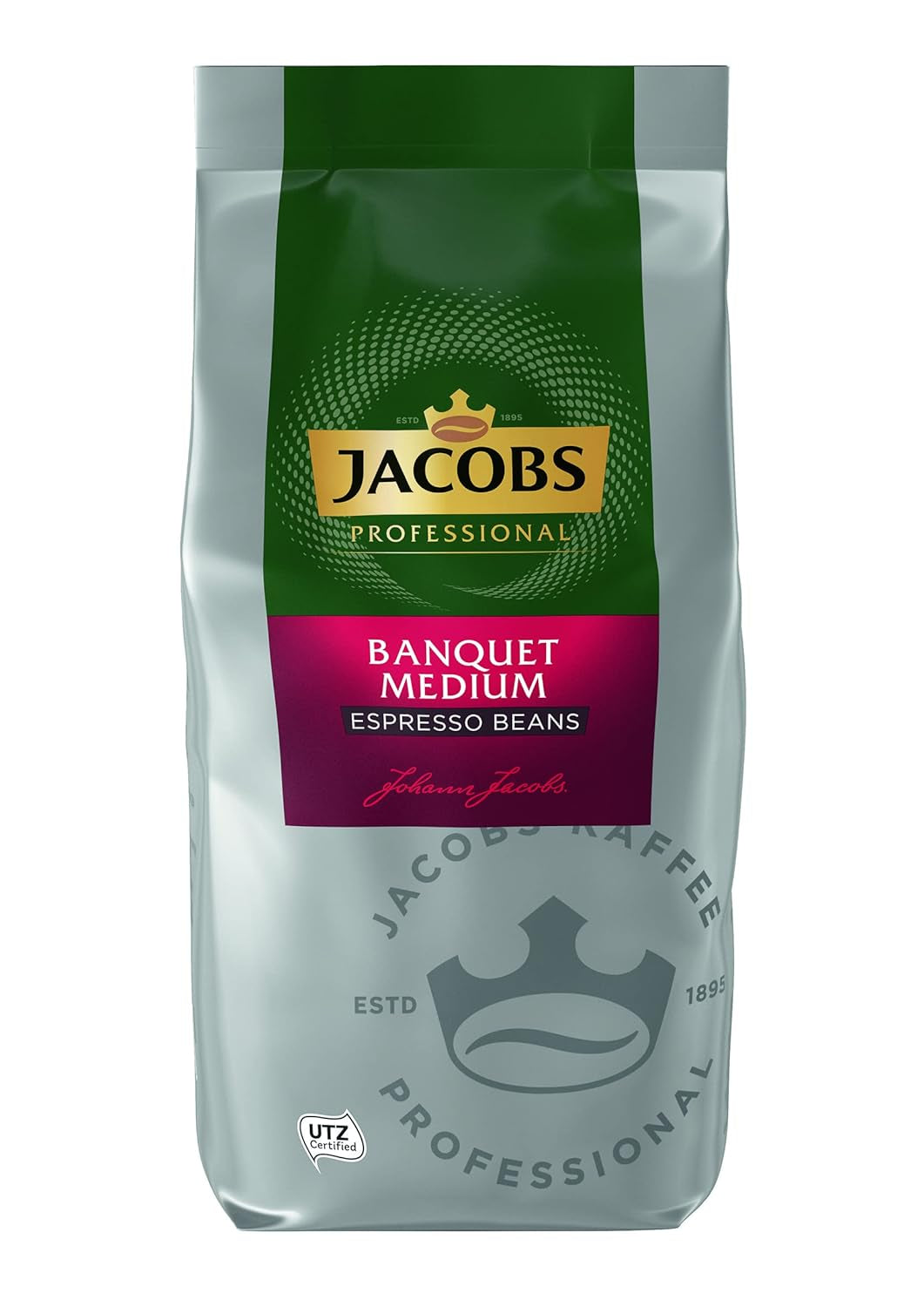 Jacobs Professional Le Grand Café Cream, whole coffee beans 1kg, Mild, Intensity 2/5 Coffee Naty Shop 1 Kg Banquet Medium Espresso